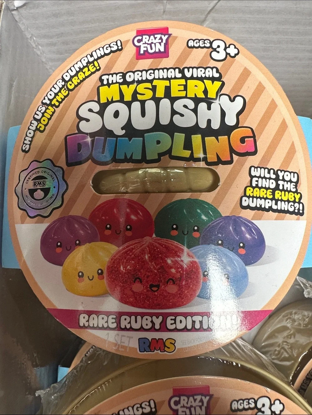 RMS Mystery Squishy Dumpling - SET OF 6 Dumplings RARE RUBY Edition Authentic